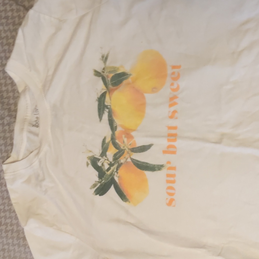 Lemon Print Sour But Sweet Tshirt